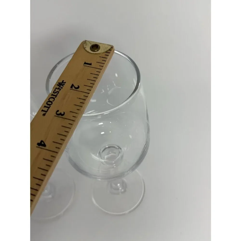 Set of 2 Pottery Barn Claro Stemmed Wine Glasses Goblets